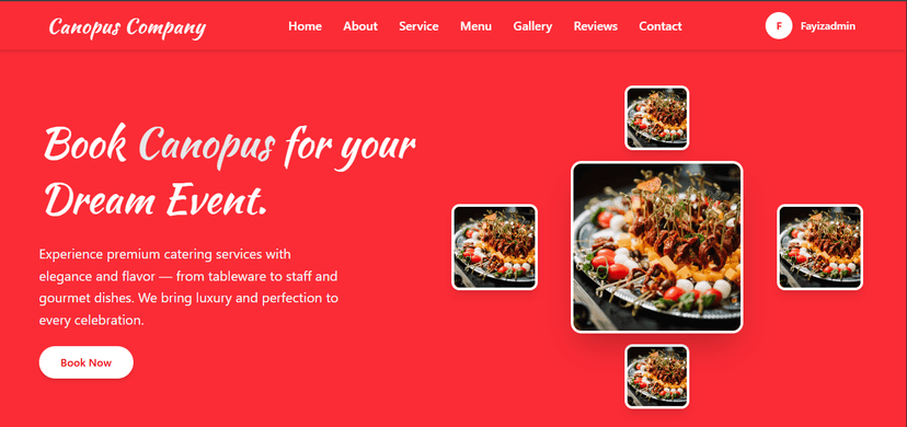 Catering Service Website